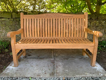 Load image into Gallery viewer, 2019-6-19-Windsor bench 5ft in teak wood-5725