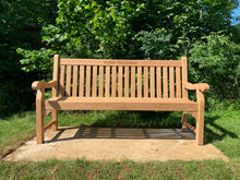 Load image into Gallery viewer, 2019-6-22-Kenilworth bench 6ft in teak wood-5828