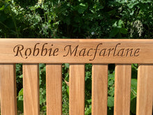 Load image into Gallery viewer, 2019-6-22-Kenilworth bench 6ft in teak wood-5828