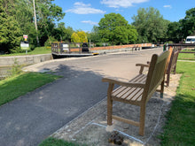 Load image into Gallery viewer, 2019-7-4-Warwick bench 5ft in teak wood-5864