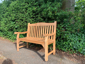 2019-7-6-Warwick bench 4ft in teak wood-5875
