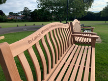 Load image into Gallery viewer, 2019-7-11-Turnberry bench 5ft in mahogany wood-5889