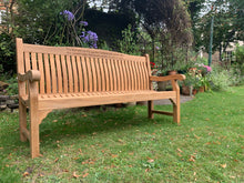 Load image into Gallery viewer, 2019-7-26-Windsor bench 6ft in teak wood-5890