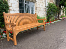 Load image into Gallery viewer, Windsor Memorial Bench 6ft in FSC Certified Teak Wood