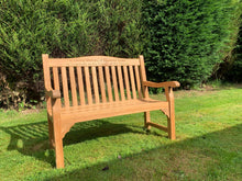 Load image into Gallery viewer, 2019-8-7-Warwick bench 4ft in teak wood-5903