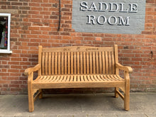 Load image into Gallery viewer, 2019-8-7-Windsor bench 5ft in teak wood-5896