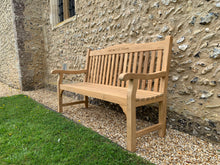 Load image into Gallery viewer, Warwick Memorial Bench 5ft in FSC Certified Teak Wood