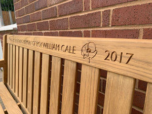 Britannia Memorial Bench 5ft in FSC Certified Teak Wood