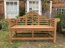 Load image into Gallery viewer, Lutyens Memorial Bench 5ft in Teak Wood