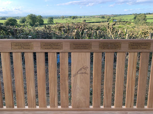 Engraved laminate plaque 150x50mm