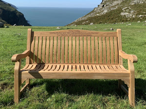 Windsor Memorial Bench 5ft in FSC Certified Teak Wood