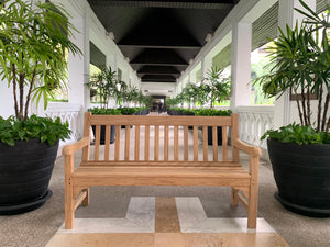 Rochester Memorial Bench 5ft in FSC Certified Teak Wood