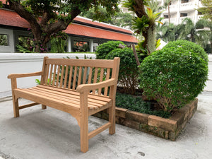 Rochester Memorial Bench 5ft in FSC Certified Teak Wood