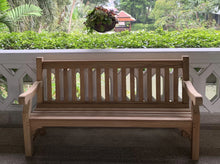 Load image into Gallery viewer, Winchester Memorial Bench 6ft in FSC Certified Teak Wood (Free cushion)