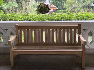 Winchester Memorial Bench 6ft in FSC Certified Teak Wood (Free cushion)