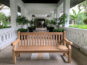 Winchester Memorial Bench 6ft in FSC Certified Teak Wood (Free cushion)