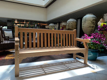 Load image into Gallery viewer, 2019-10-01-Winchester bench 6ft in teak wood