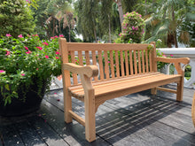 Load image into Gallery viewer, 2019-10-01-Winchester bench 6ft in teak wood