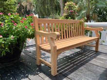 Load image into Gallery viewer, Winchester Memorial Bench 6ft in FSC Certified Teak Wood (Free cushion)