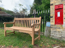 Load image into Gallery viewer, Rochester Memorial Bench 5ft in FSC Certified Teak Wood