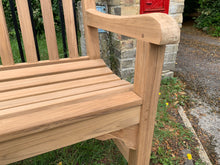 Load image into Gallery viewer, Rochester Memorial Bench 5ft in FSC Certified Teak Wood