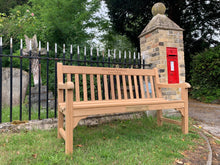 Load image into Gallery viewer, 2020-07-14-Rochester bench 5ft in teak wood-6161