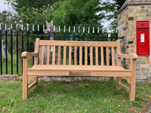 Load image into Gallery viewer, 2020-07-14-Rochester bench 5ft in teak wood-6161