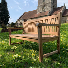 Load image into Gallery viewer, Scarborough Memorial Bench 5ft In teak wood