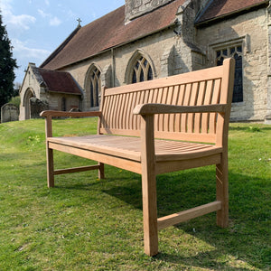 Scarborough Memorial Bench 5ft In teak wood