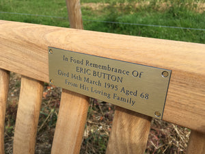 Engraved laminate plaque 150x50mm