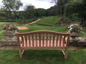 Turnberry Memorial Bench 5ft in FSC Certified Mahogany wood (Free sealer)