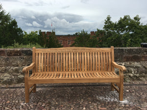 Windsor Memorial Bench 6ft in FSC Certified Teak Wood