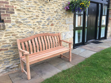 Load image into Gallery viewer, Turnberry Memorial Bench 5ft in FSC Certified Mahogany wood (Free sealer)