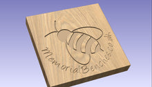 Load image into Gallery viewer, Bee image engraving into wood