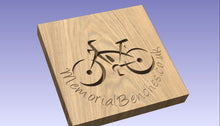 Load image into Gallery viewer, Bicycle carved into wood