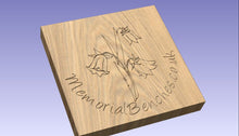 Load image into Gallery viewer, Bluebell carving into wood