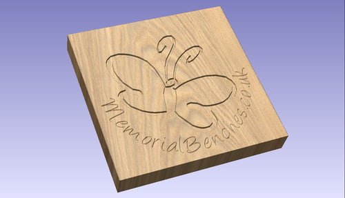 Butterfly 1 carving to wood