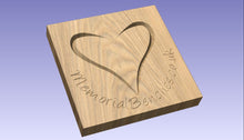Load image into Gallery viewer, Heart carving to wood