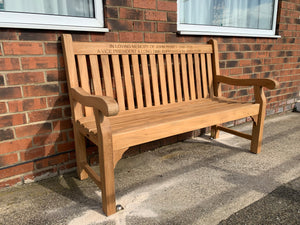 2019-10-09-Kenilworth bench 5ft in teak wood-5967