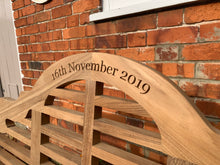 Load image into Gallery viewer, 2019-10-31-Lutyens bench 5ft in teak wood-5987