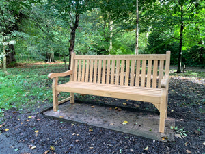 2019-10-10-Kenilworth bench 6ft in teak wood-5961