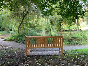 2019-10-10-Kenilworth bench 6ft in teak wood-5961
