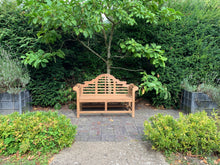 Load image into Gallery viewer, 2019-9-6-Lutyens bench 5ft in teak wood-5950