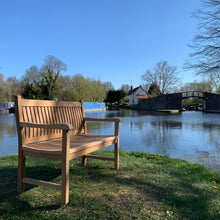 Load image into Gallery viewer, Scarborough Memorial Bench 4ft In teak wood