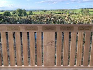 2019-9-7-Kenilworth bench 6ft with central panel in teak wood-5928