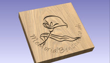 Load image into Gallery viewer, Lily flower carved on a memorial bench