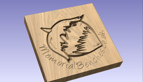 Nutshell carved into wood