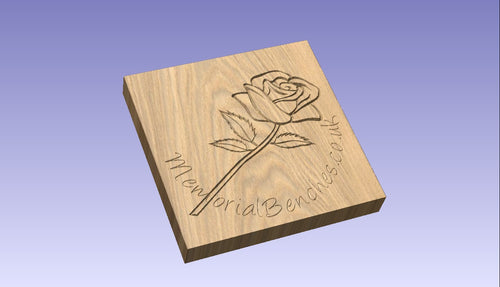 Rose 3 carving to wood