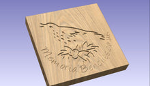 Load image into Gallery viewer, Throstle image engraving into wood